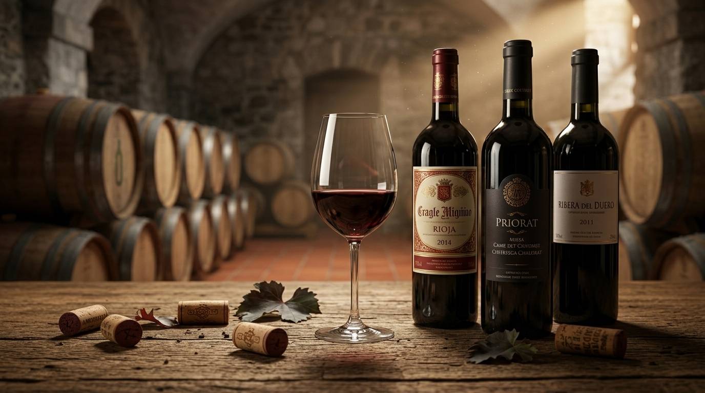 Spaanse wijngaard met Tempranillo-druiven in Rioja